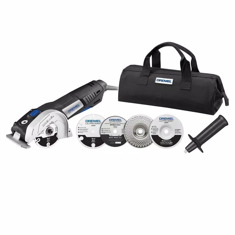 Dremel Ultra-Saw 7.5 Amp Corded Circular Saw Kit with 4 Accessories and Storage Bag