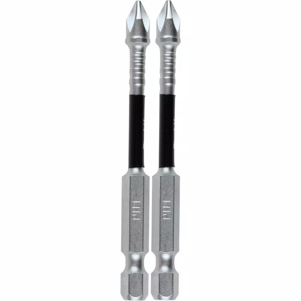 Makita ImpactXPS #1 Phillips 3 in. Power Bits, 2-Pack