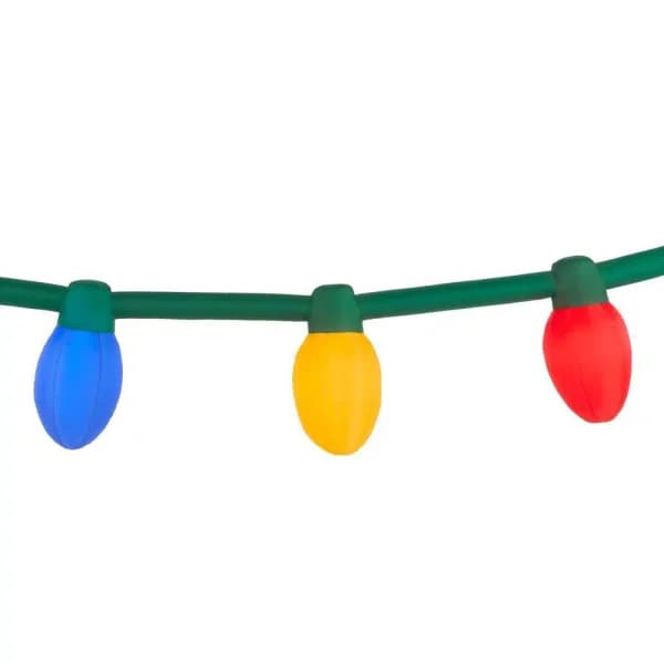 Airblown Inflatables 2 ft. Multi-Color Christmas Light Bulb String with LED Lights