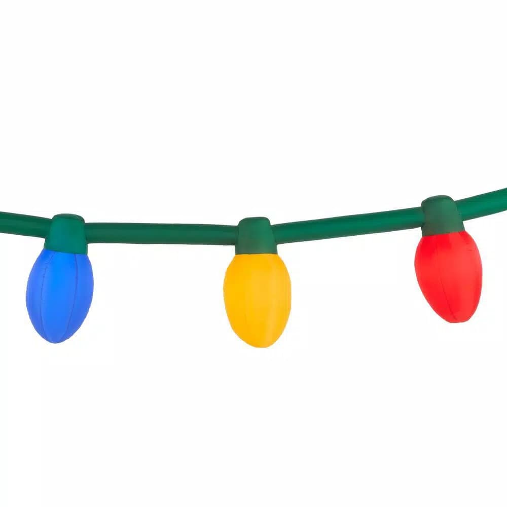 Airblown Inflatables 2 ft. Multi-Color Christmas Light Bulb String with LED Lights