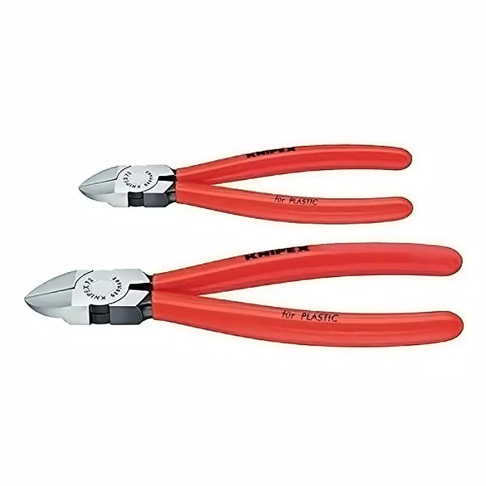 KNIPEX Diagonal Flush Cutter Set (2-Piece) for Plastics and Soft Metals