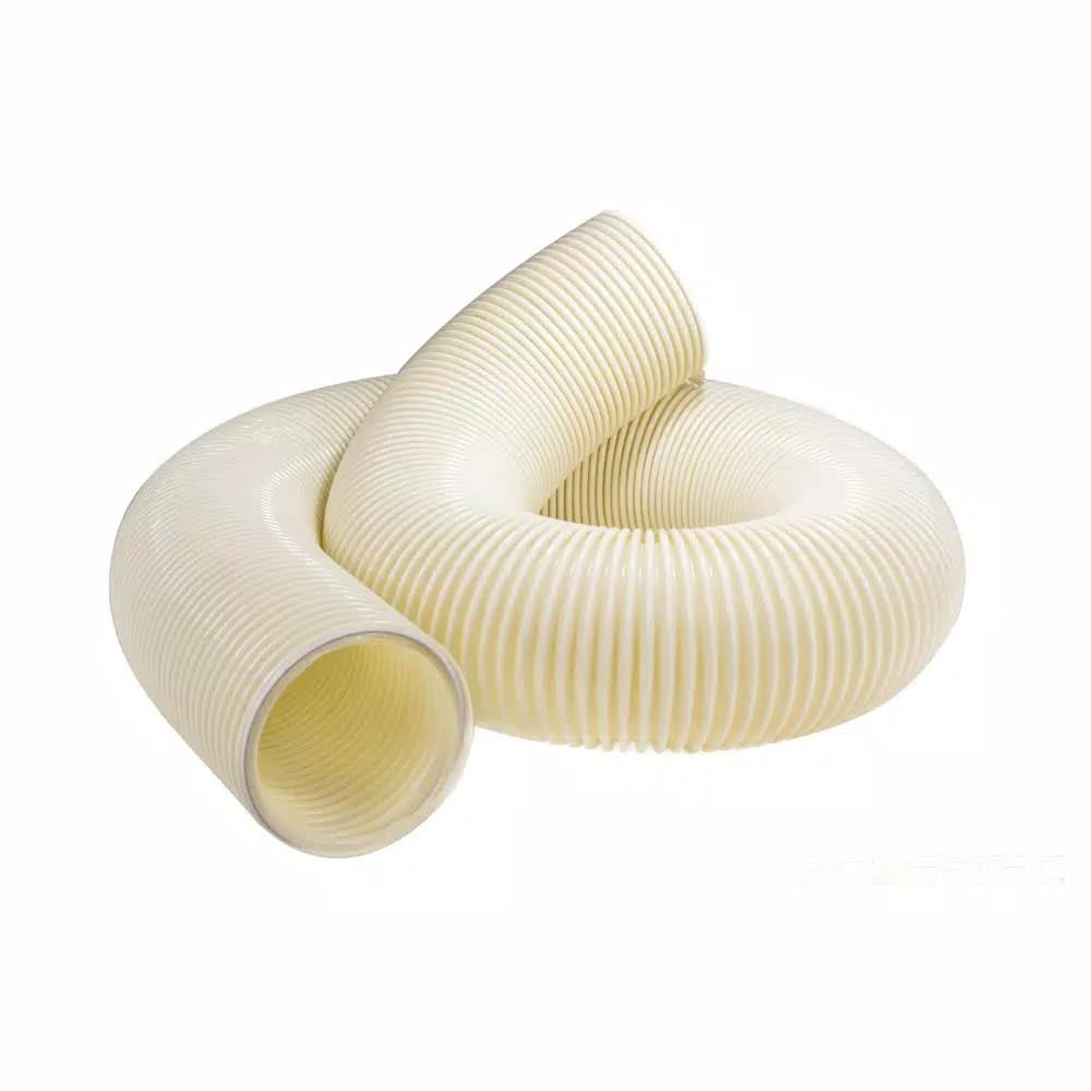 POWERTEC 4 in. x 20 ft. Heavy-Duty Anti-Static PVC Flexible Dust Collection Hose
