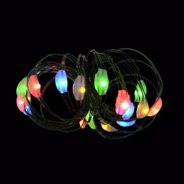 Starlite Creations 9 ft. 36-Light Battery Operated LED Multi-Color Ultra Slim Wire String Lights (Bundle of 2)