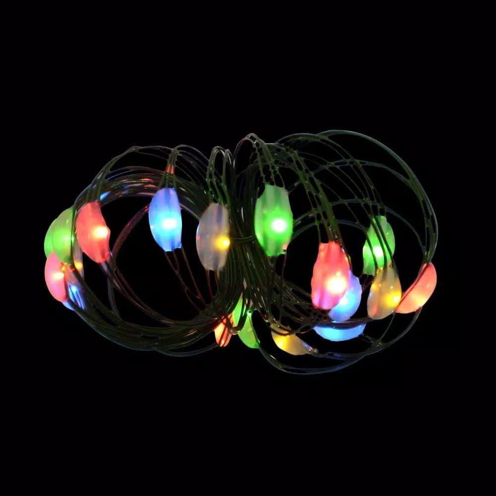 Starlite Creations 9 ft. 36-Light Battery Operated LED Multi-Color Ultra Slim Wire String Lights (Bundle of 2)