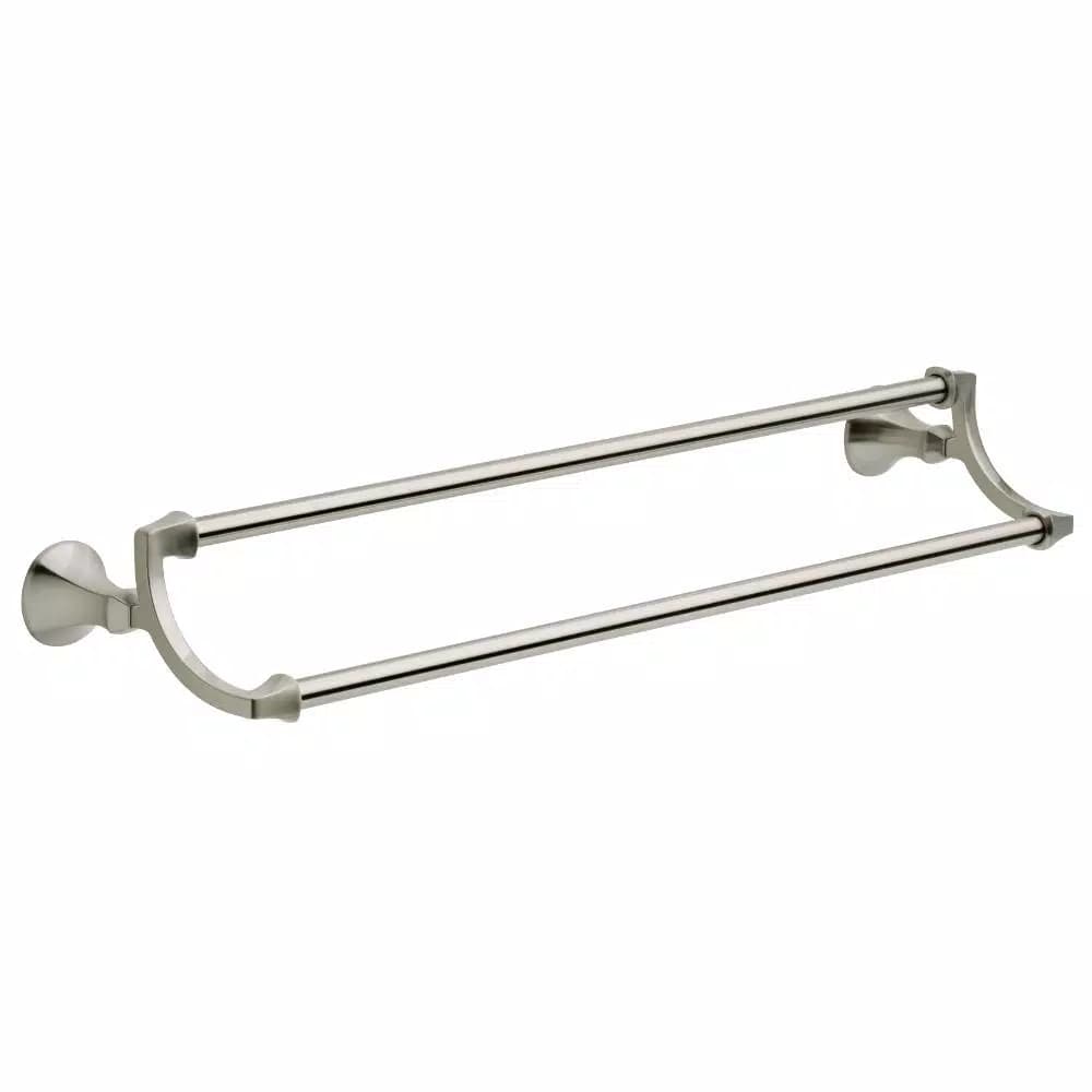 Delta Mandara 24 in. Double Towel Bar, Brushed Nickel