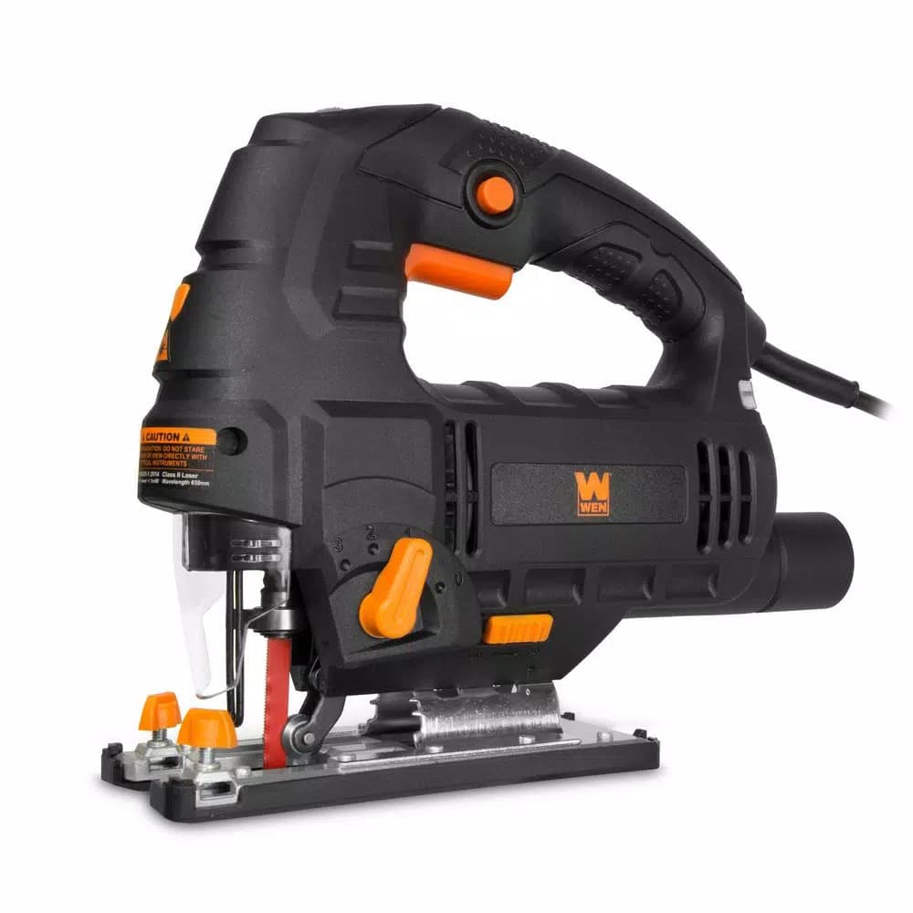 WEN 6.6 Amp Variable Speed Orbital Jigsaw with Laser Guide and LED Light