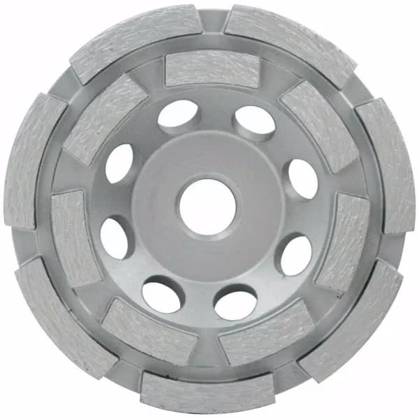 Lackmond 4.5 in. Double Row Segmented Diamond Grinding Cup Wheel with 5/8-11 Nut
