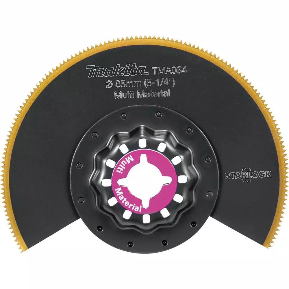 Makita 3-1/4 in. Starlock Round Saw Blade, BiM-TiN, 18 TPI