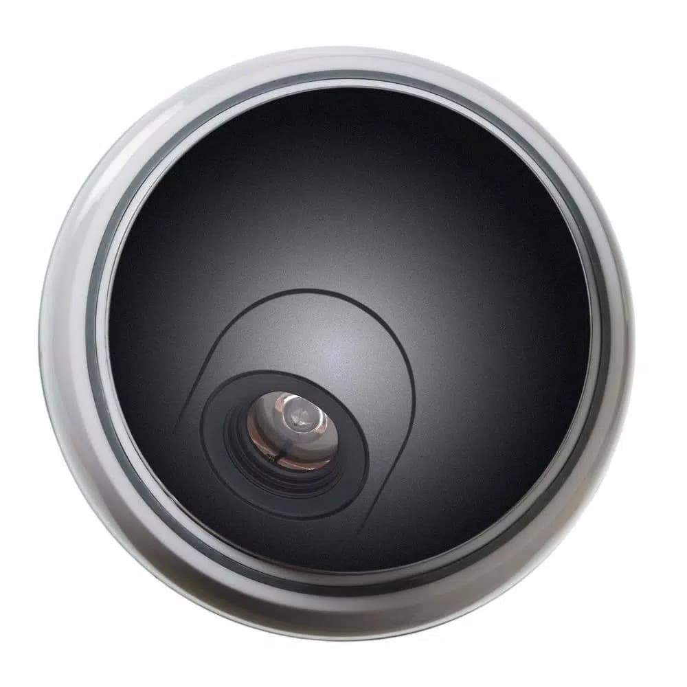 SABRE Dummy Dome Security Camera with Flashing Red LED - Wireless Deterrent for Home and Business