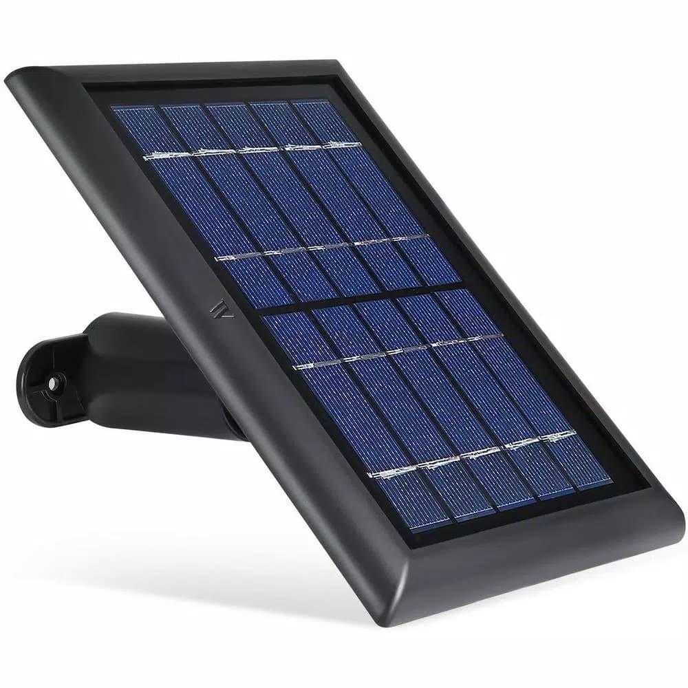 Wasserstein Solar Panel for Ring Spotlight Cam Battery & Ring Stick Up Cam Battery, 13.1ft Cable, Black