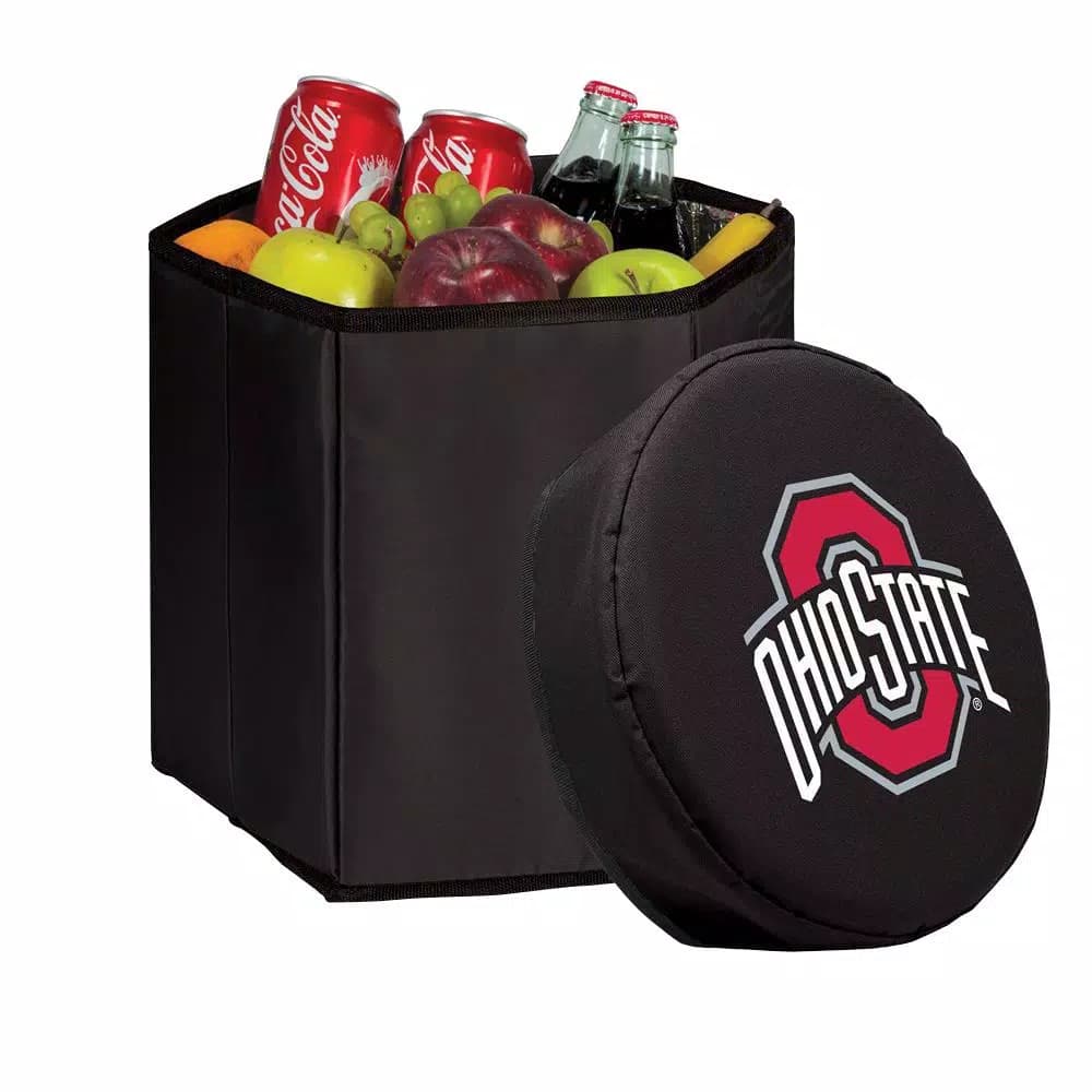 Picnic Time Ohio State Buckeyes 12 Qt. Bongo Collapsible Soft-Side Cooler - Black