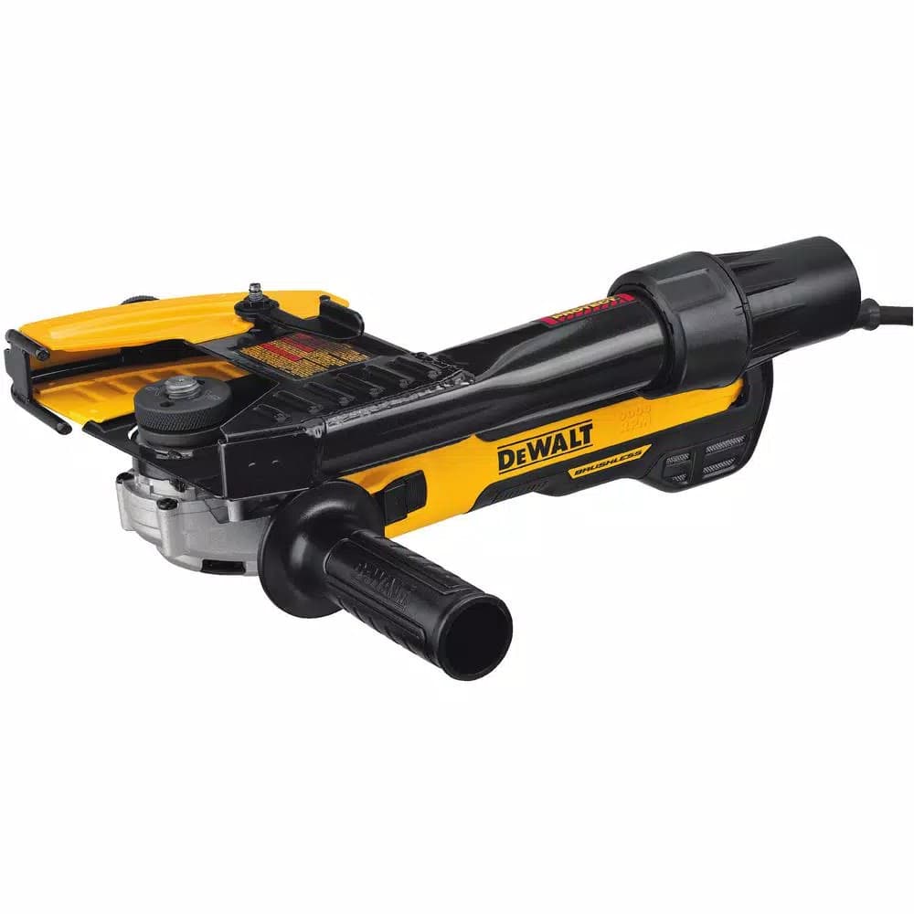 DEWALT 13-Amp Brushless 5 in. Corded Tuck-Pointing Angle Grinder Kit with Shroud
