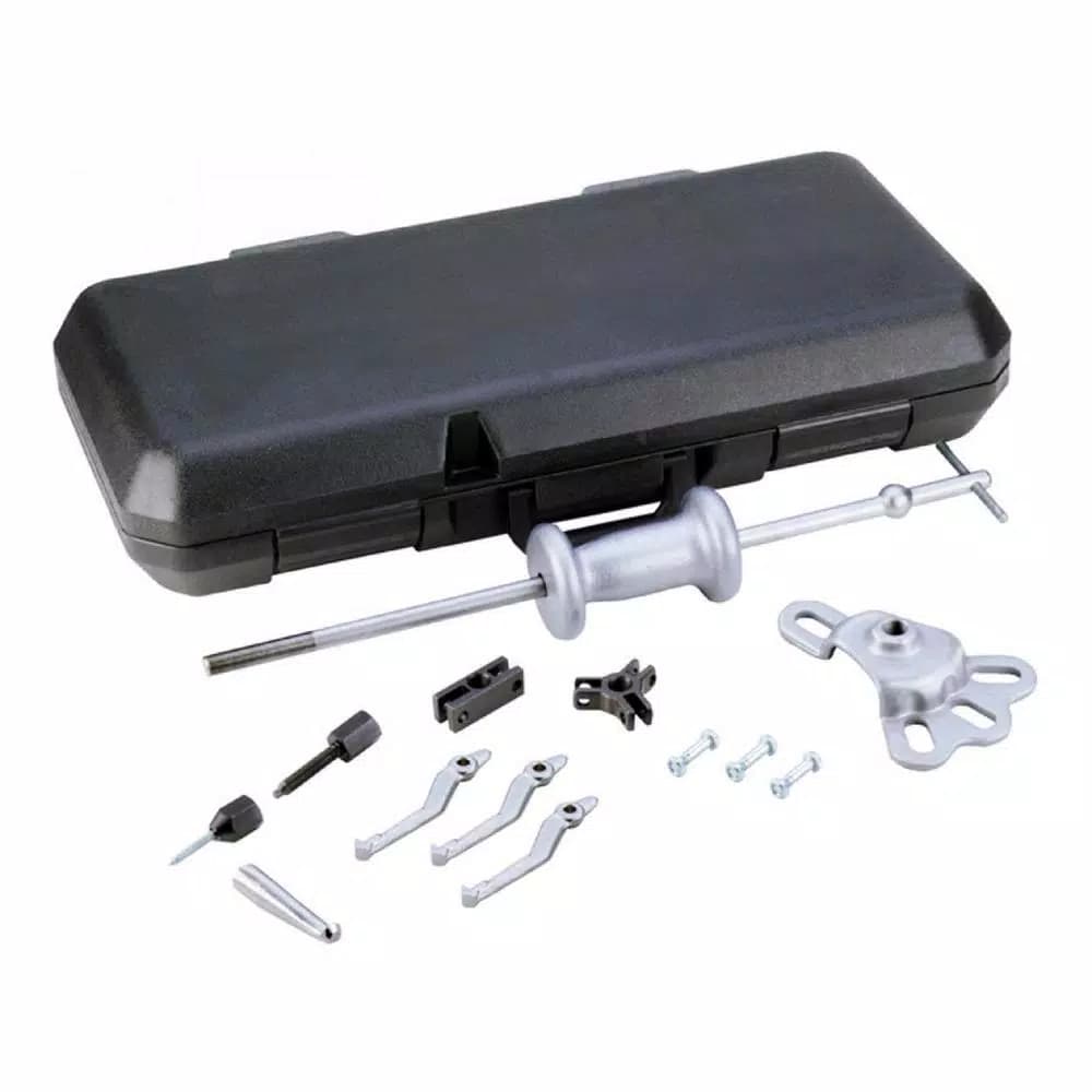 Bosch 8-Piece Slide Hammer Puller Set with Carrying Case for Bearings, Oil Seals, and Rear Axles