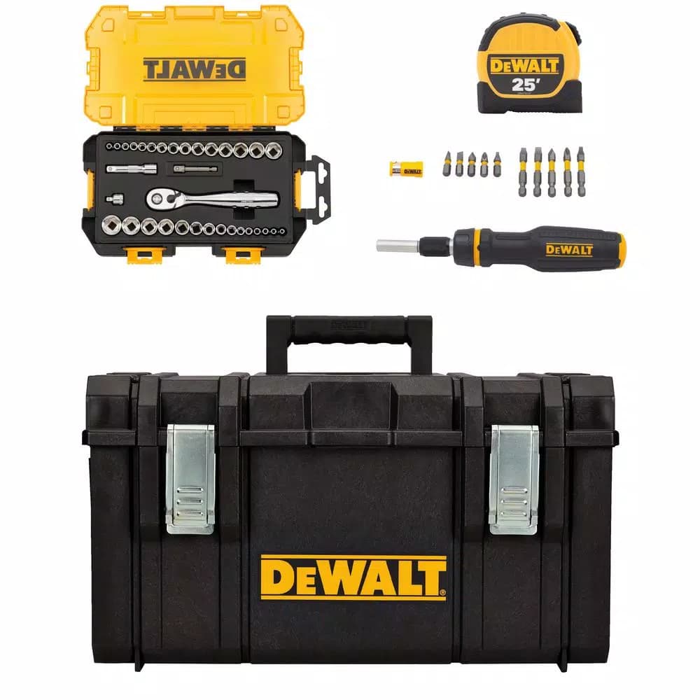 DEWALT 4-Piece Hand Tool Combo Kit with ToughSystem Tool Box