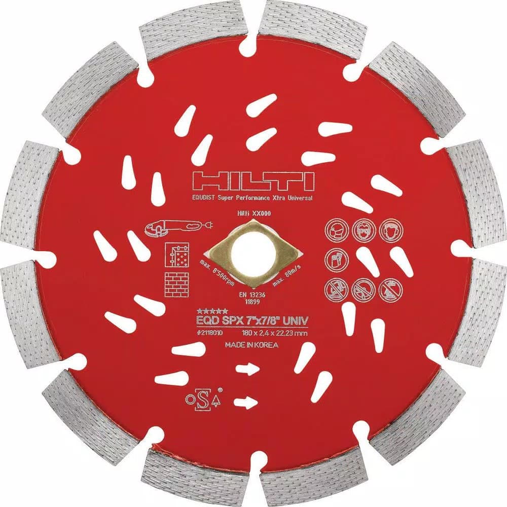 Hilti Super Premium-X Universal Diamond Saw Blade, 12 in. x 1 in.