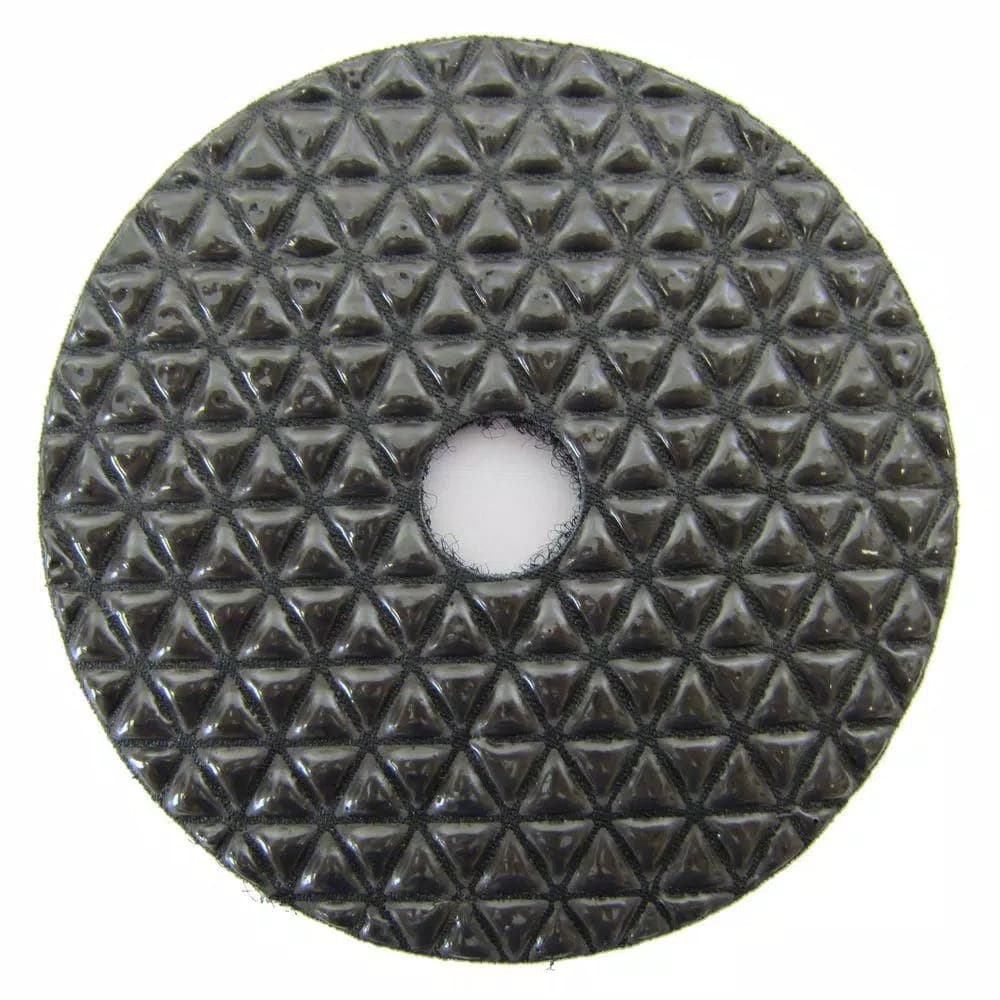 Archer USA 4 in. Black Buff Dry Diamond Polishing Pad for Granite and Marble