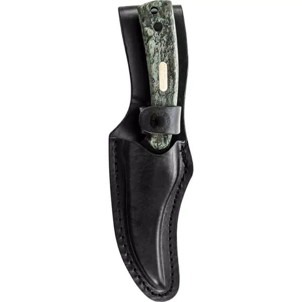 Schrade Old Timer Sharpfinger 7.5 in. Carbon Steel Clip Point Skinner Knife with Leather Sheath