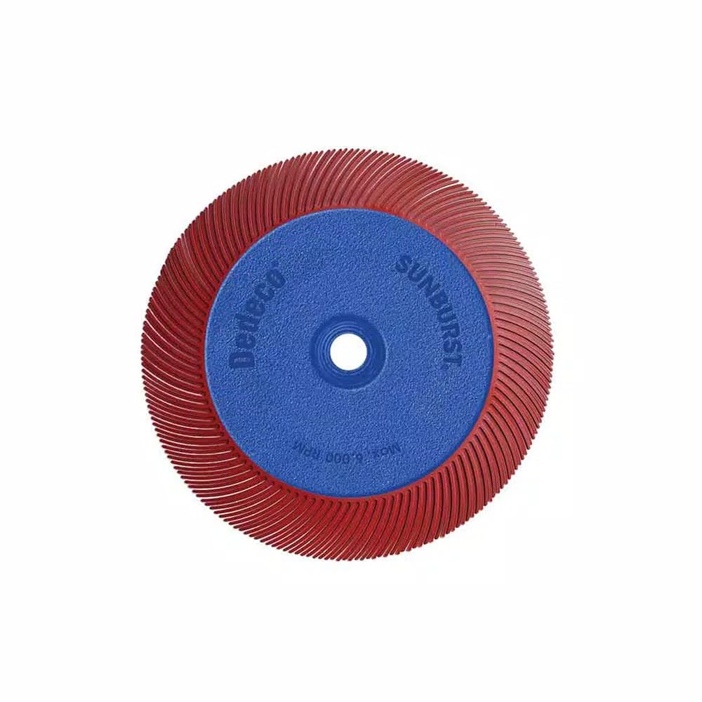 Dedeco Sunburst 7-5/8 in. 220-Grit TC Radial Polishing Discs with Adjustable Arbor