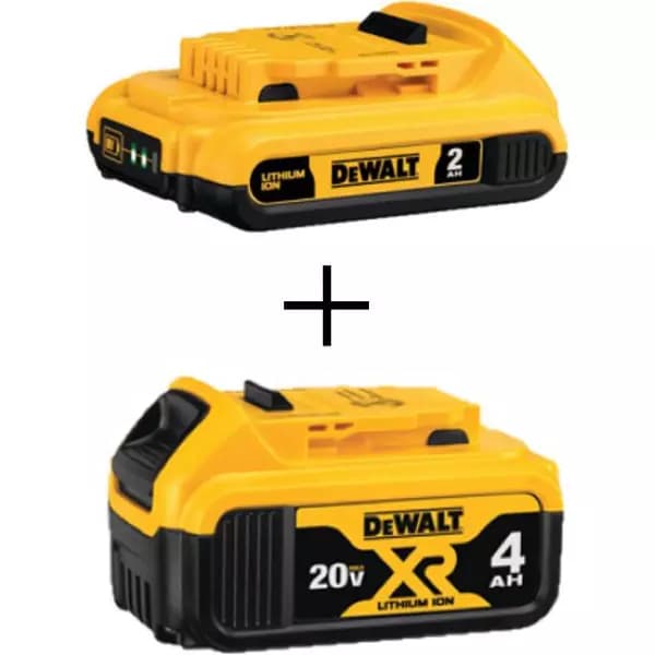 DEWALT 20V MAX Lithium-Ion Battery Combo Pack - 2.0 Ah and 4.0 Ah XR Batteries