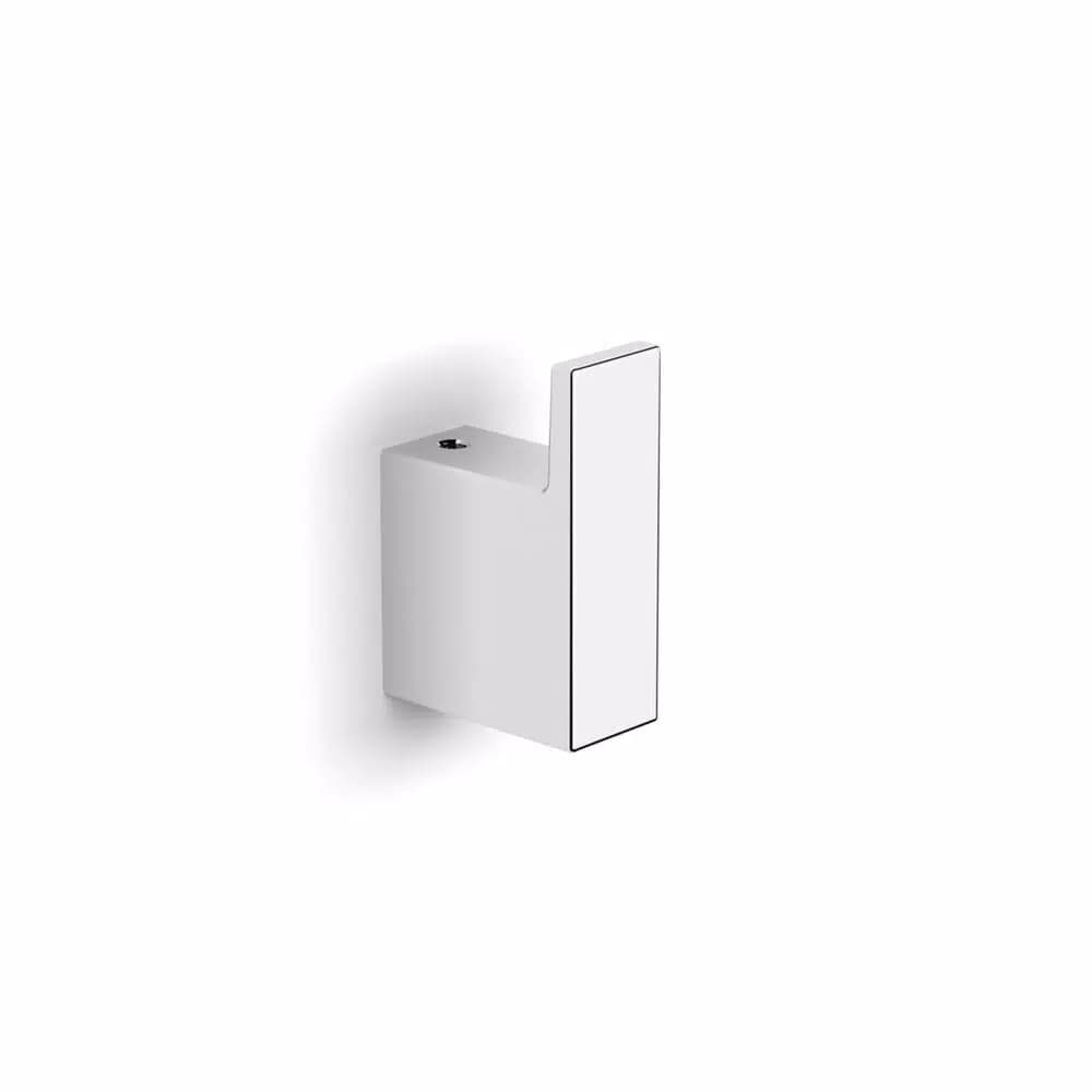 WS Bath Collections Evo Luna Single Robe Hook - Polished Chrome Solid Brass Bathroom Hook