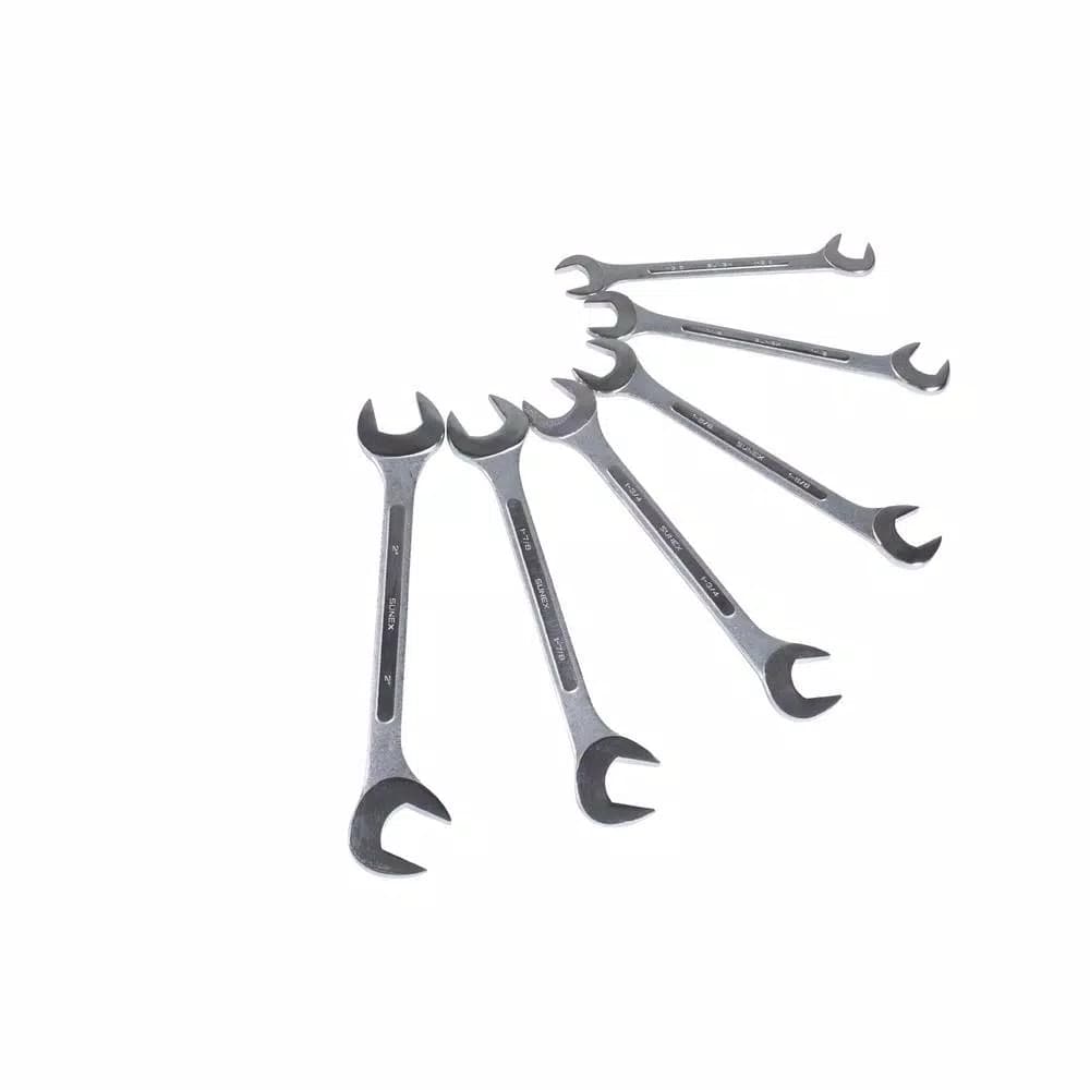 SUNEX TOOLS Sunex 9916 SAE Angled Head Raised Panel Wrench Set, 6-Piece