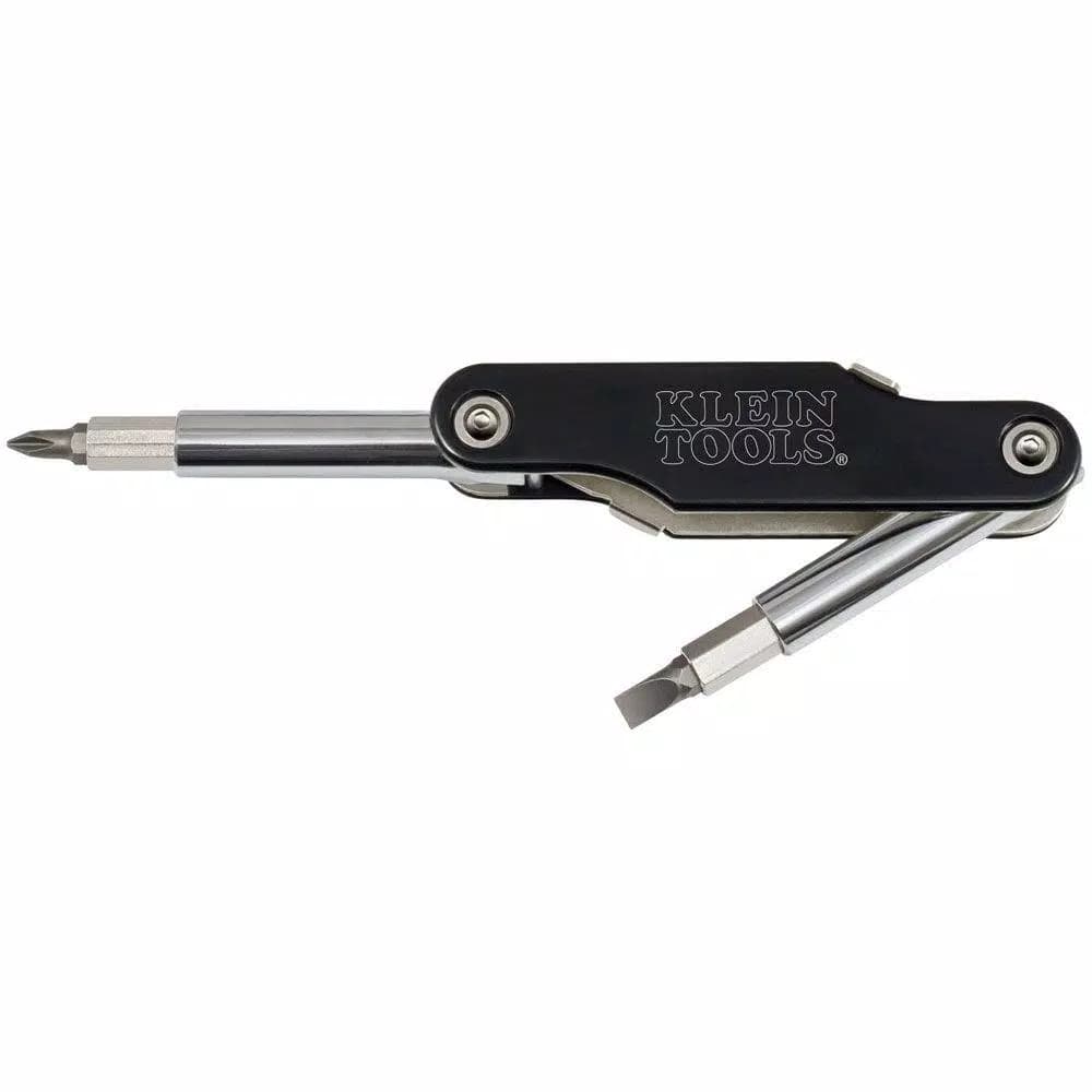 Klein Tools 10-in-1 Multibit Screwdriver and Nut Driver, 10-Fold Hand Tool
