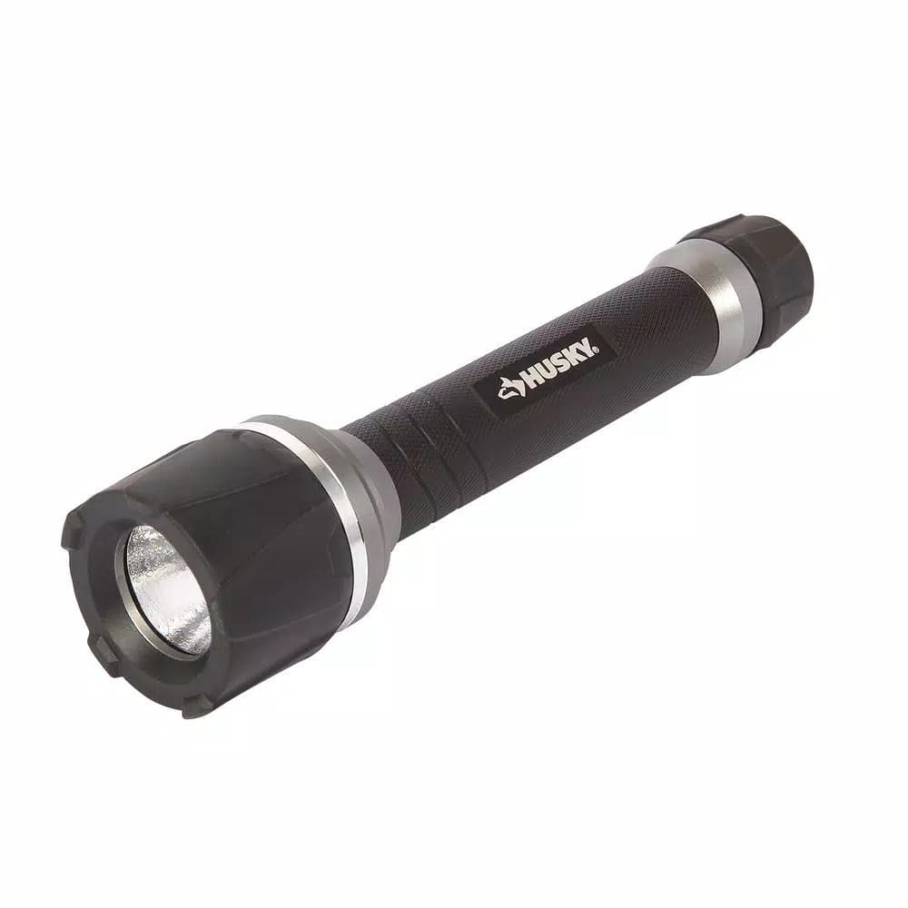 Husky 120 Lumen LED Flashlight, Durable Aluminum, 3 Modes, Waterproof & Impact Resistant