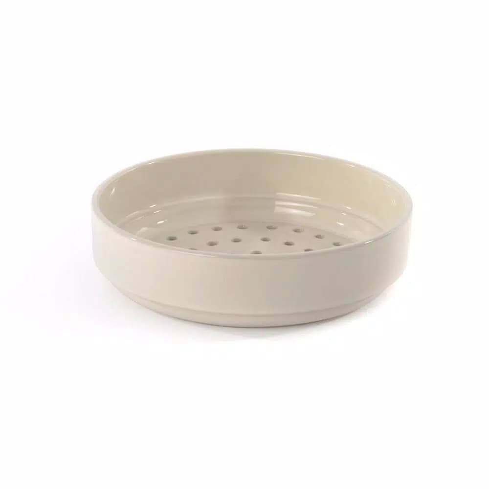 BergHOFF Ron Stoneware 9.75 in. Steam Tower Insert, White