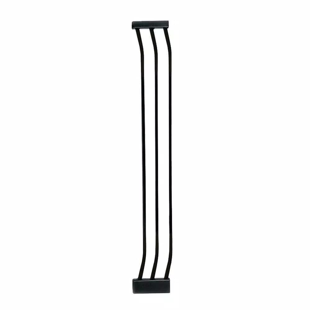 Dreambaby 7 in. Gate Extension for Chelsea Extra Tall Child Safety Gates, Black