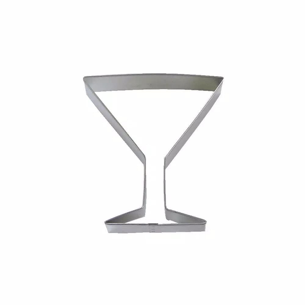 CybrTrayd-R&M 12-Piece Martini Glass Cookie Cutter Set, Heavy-Duty Tinplated Steel
