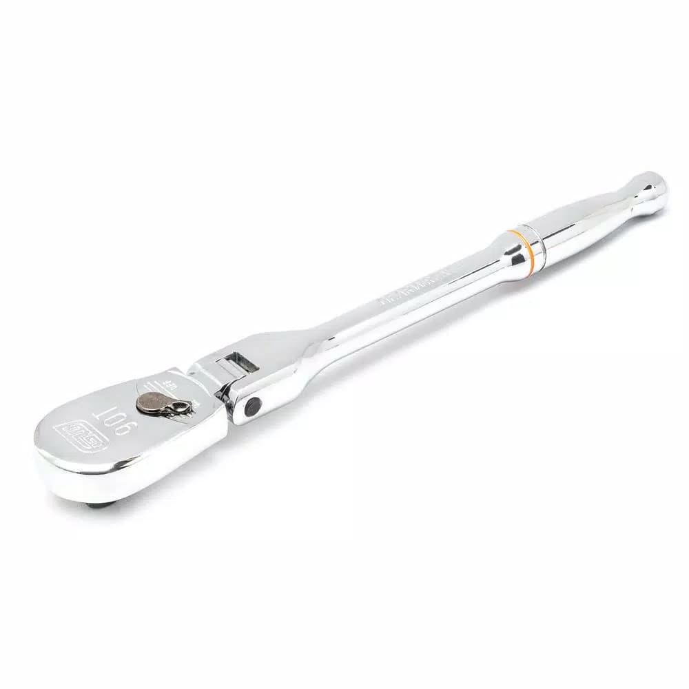 GearWrench 1/4 in. Drive 7 in. 90-Tooth Flex Head Teardrop Ratchet