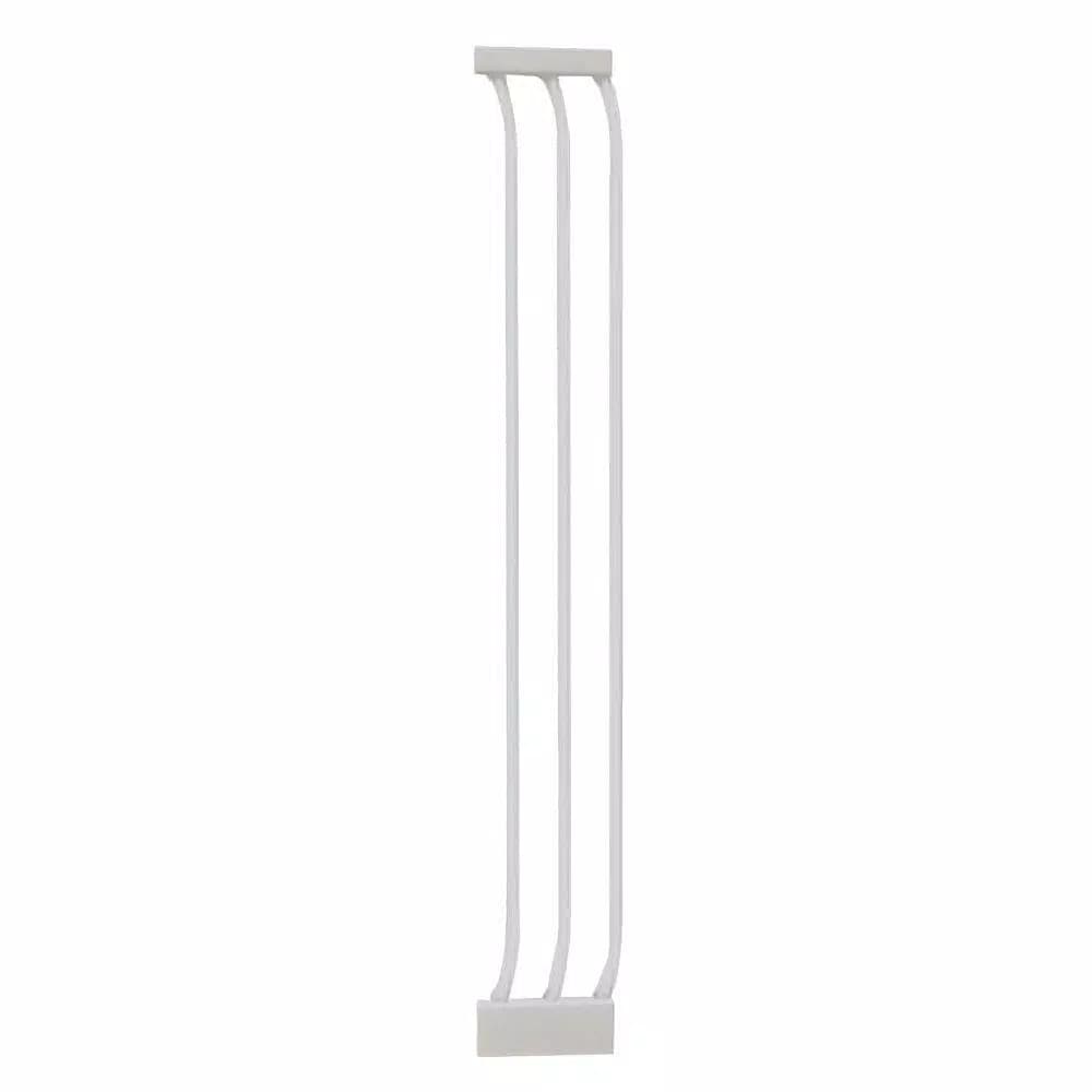 Dreambaby 7 in. Gate Extension for Chelsea Extra Tall Child Safety Gates, White