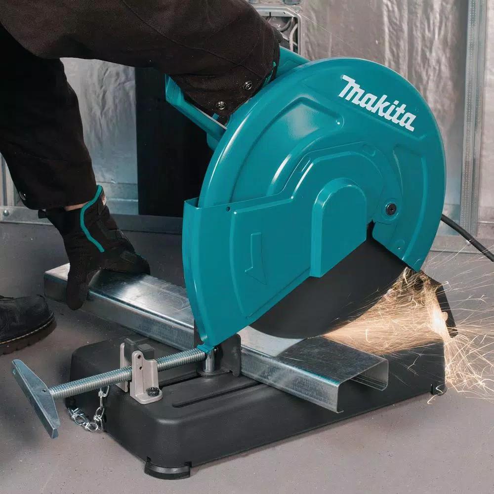 Makita 14 in. Cut-Off Saw, 15 Amp, 3800 rpm, LW1401 Metal Cutting Chop Saw