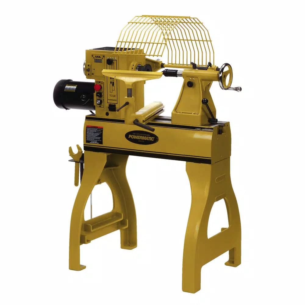 Powermatic PM2020 2HP 230-Volt Short Bed Lathe with Electronic Variable Speed