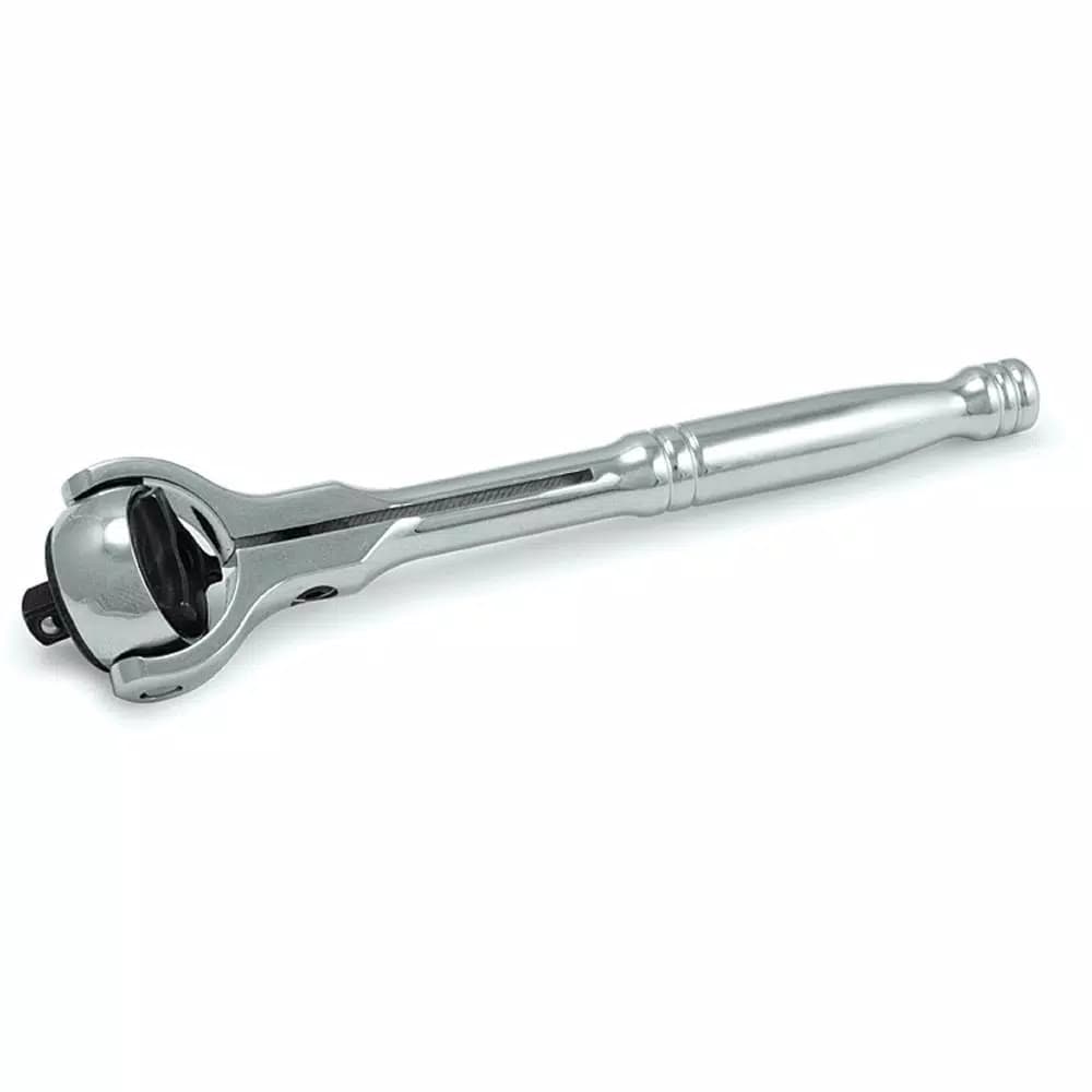 Unbranded 1/4 in. Round Flex Head Ratchet, 72-Tooth Chrome Molybdenum Steel