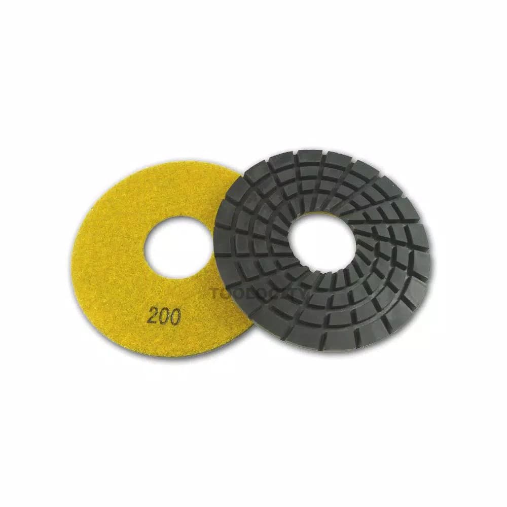 Unbranded JX Shine50 5 in. 200-Grit Rigid Diamond Polishing Pads for Granite, Marble and Concrete