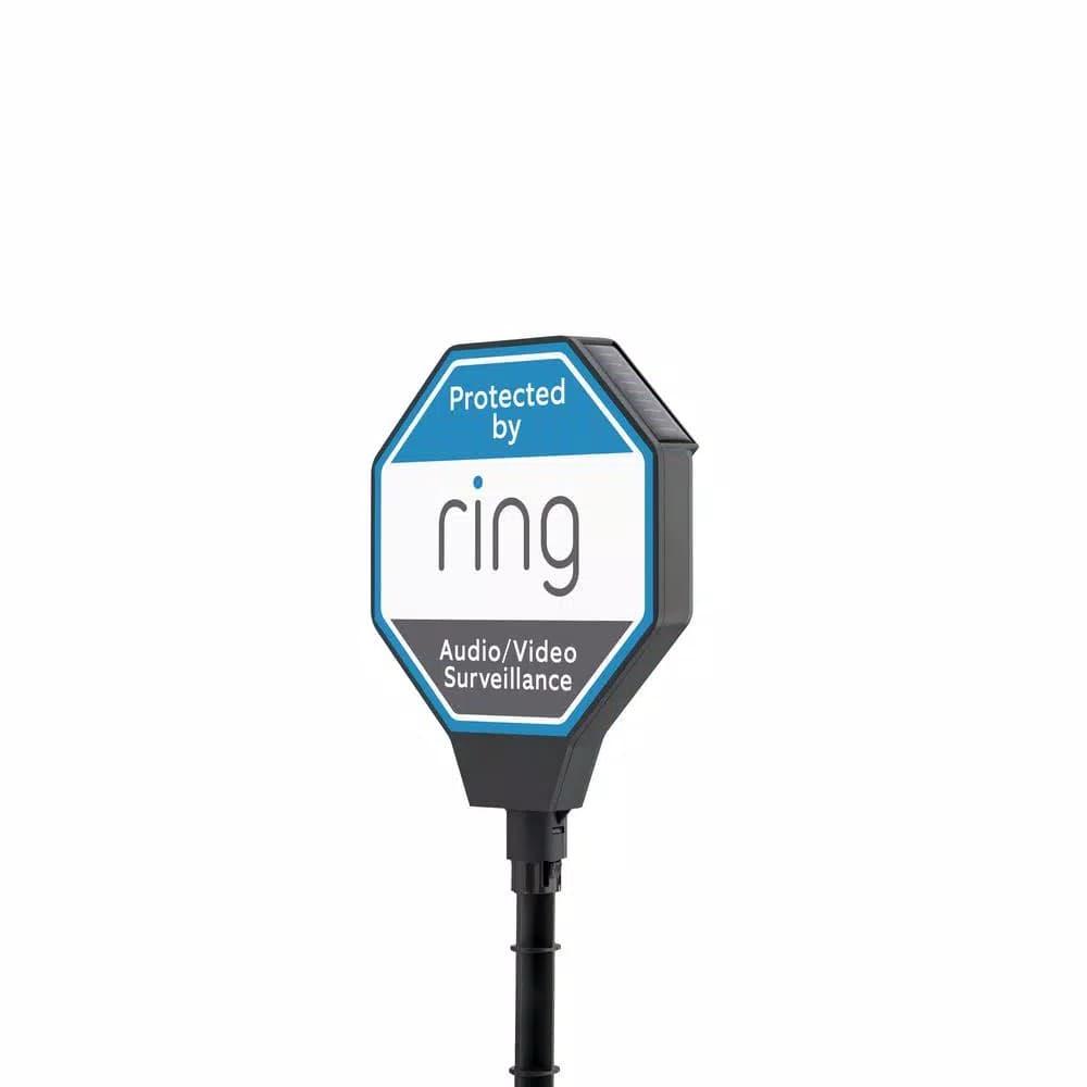 Ring Solar Security Sign - Solar Powered Outdoor Warning Sign