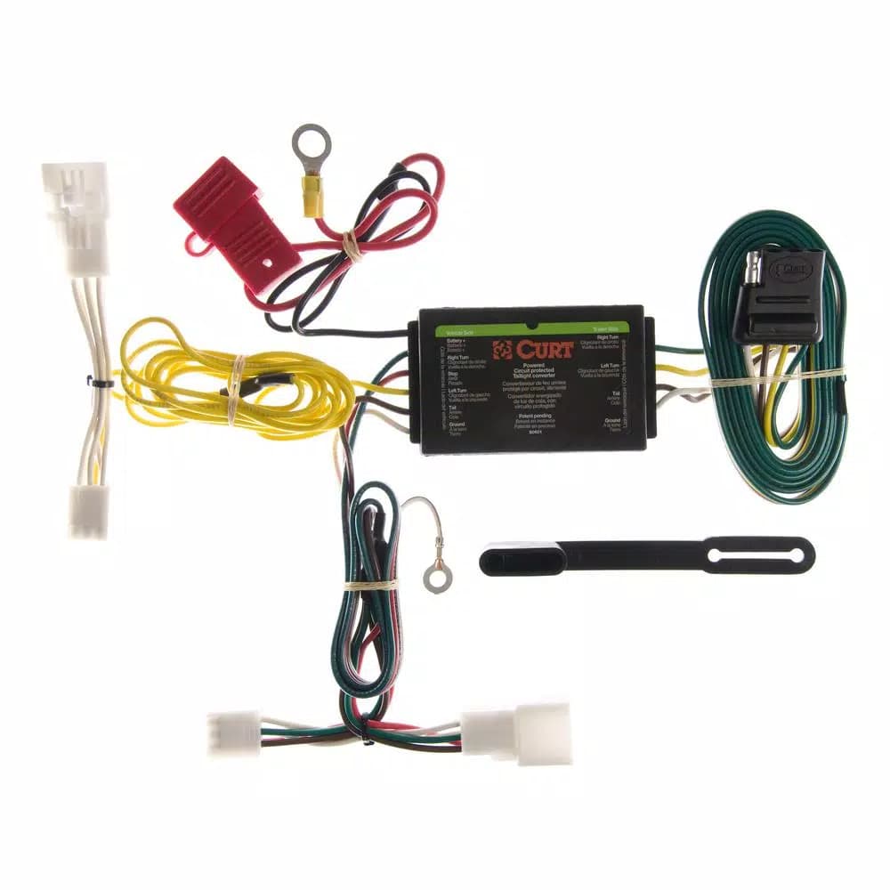 CURT Custom Vehicle-Trailer Wiring Harness for Toyota Prius, 4-Way Flat Output Plug-and-Play Kit