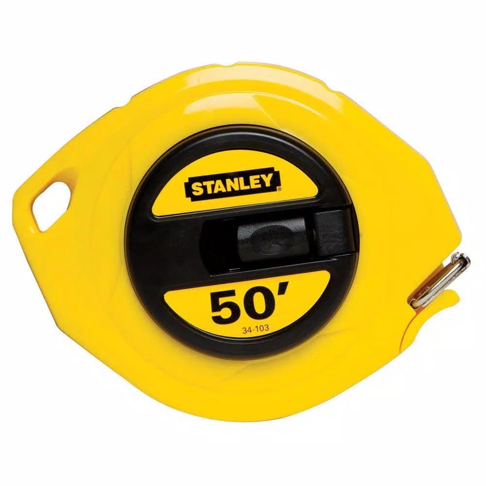 Stanley 50 ft. Steel Long Tape Measure with High-Impact ABS Case