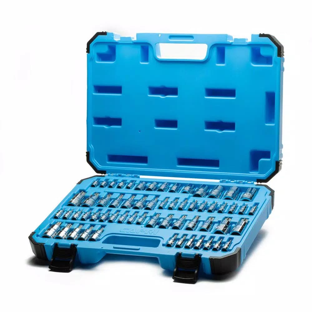 Capri Tools Torx Master Bit Socket Set, 60-Piece S2 Steel Star & E-Socket Collection