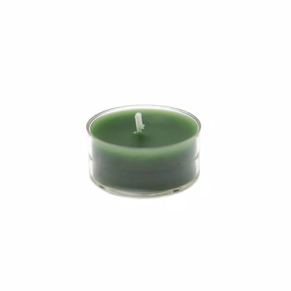 Zest Candle Hunter Green Tealight Candles, 1.5 in. Diameter, 50-Pack