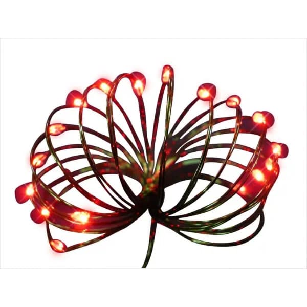 Starlite Creations 9 ft. Red LED Ultra Slim Wire String Lights, 36-Light Battery Operated (Bundle of 2)