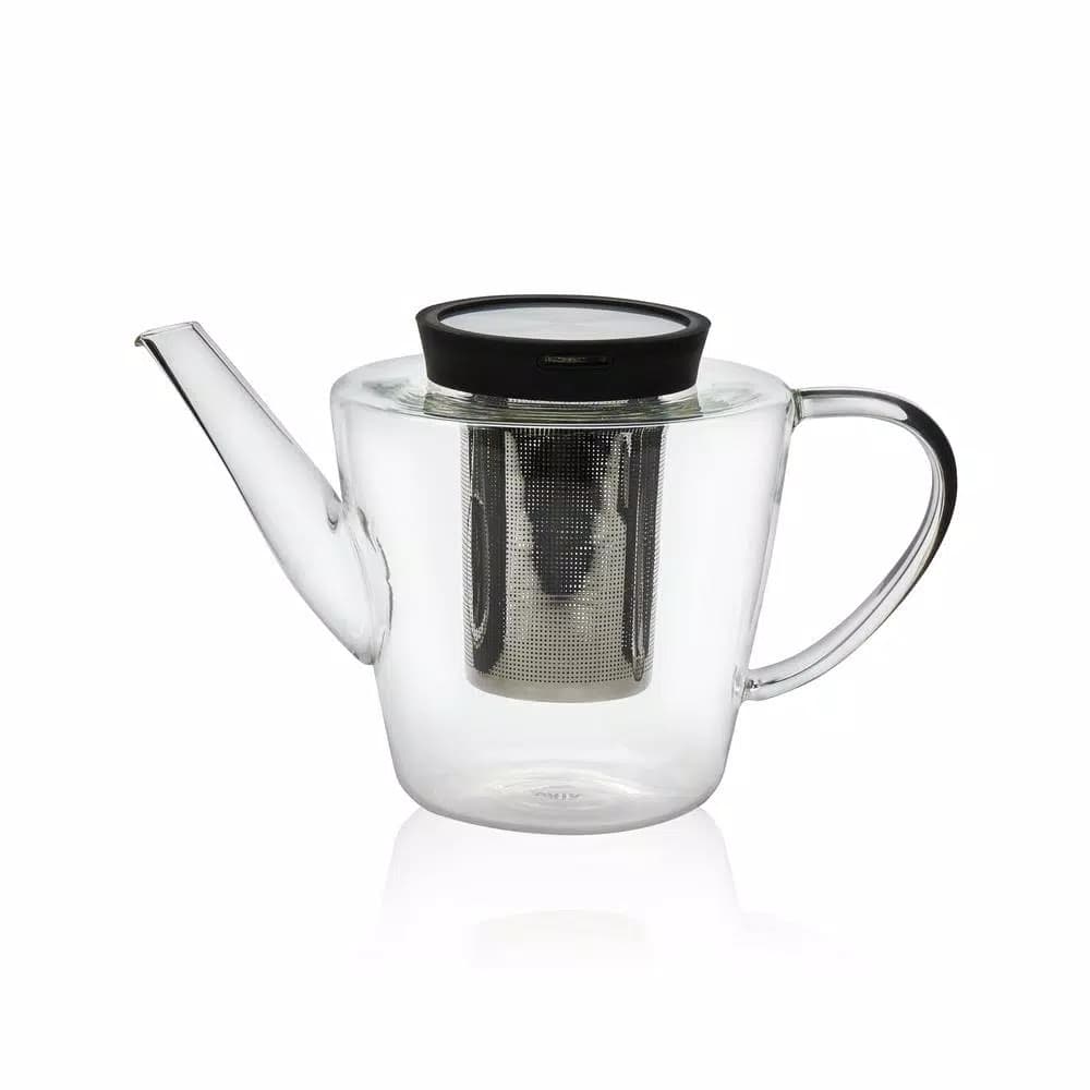 VIVA Scandinavia Infusion Glass Teapot with Stainless Steel Infuser, 39 oz