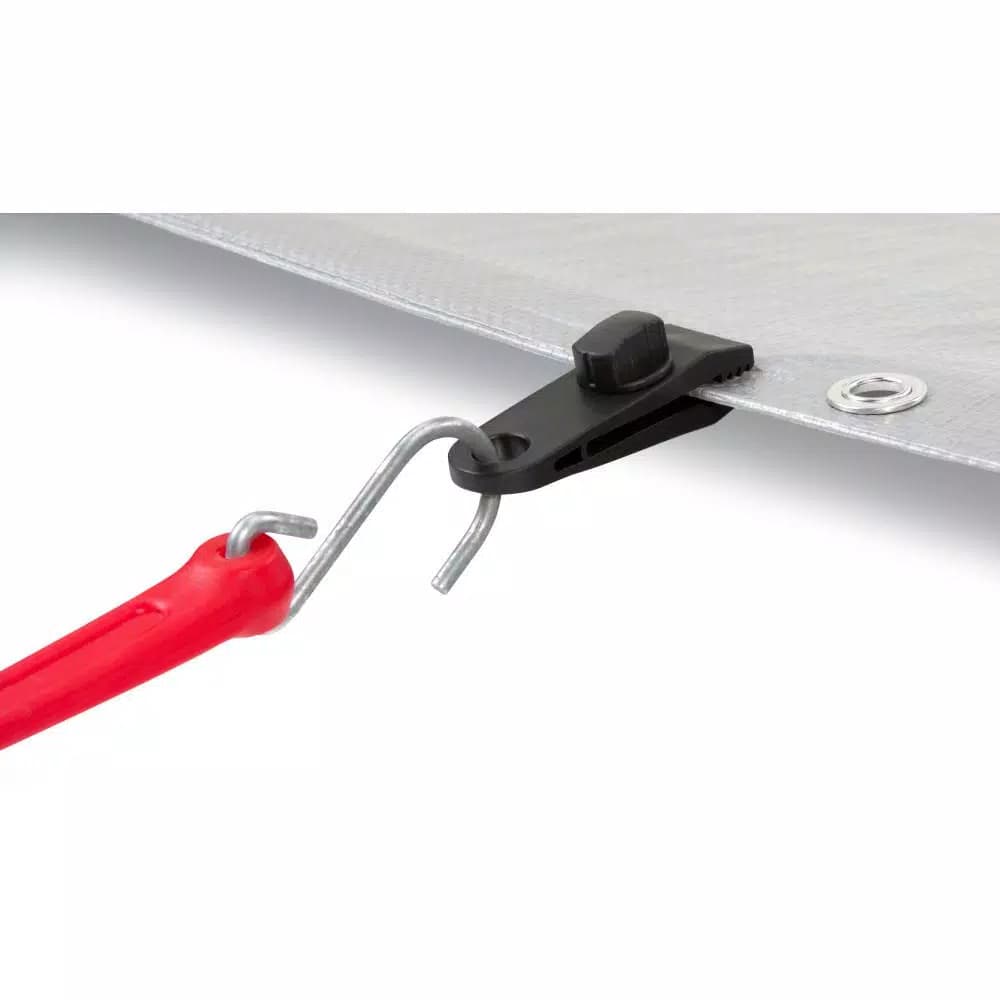 TEKTON Tarp Clips, 4-Piece Set for Securing Canopies and Covers