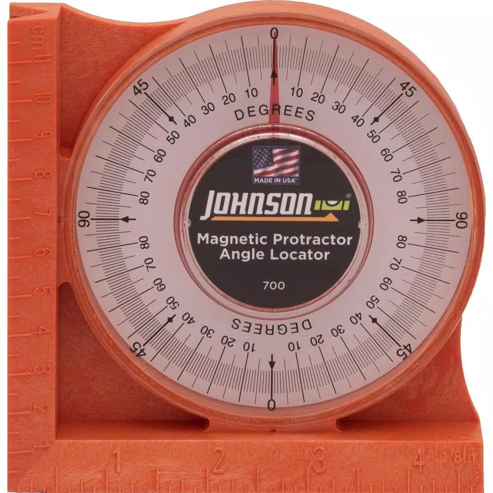 Johnson Magnetic Angle Locator Protractor with V-Groove