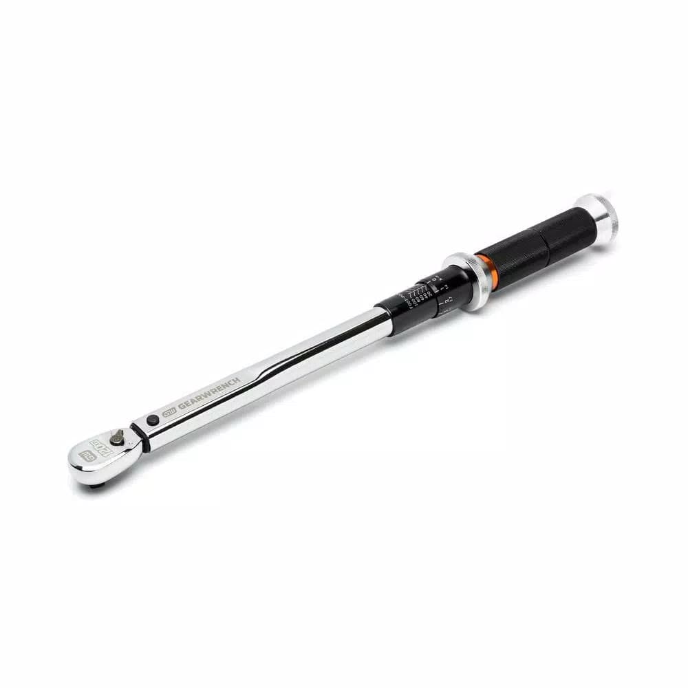 GearWrench 120XP Micrometer Torque Wrench, 3/8 in. Drive, 10-100 ft-lb