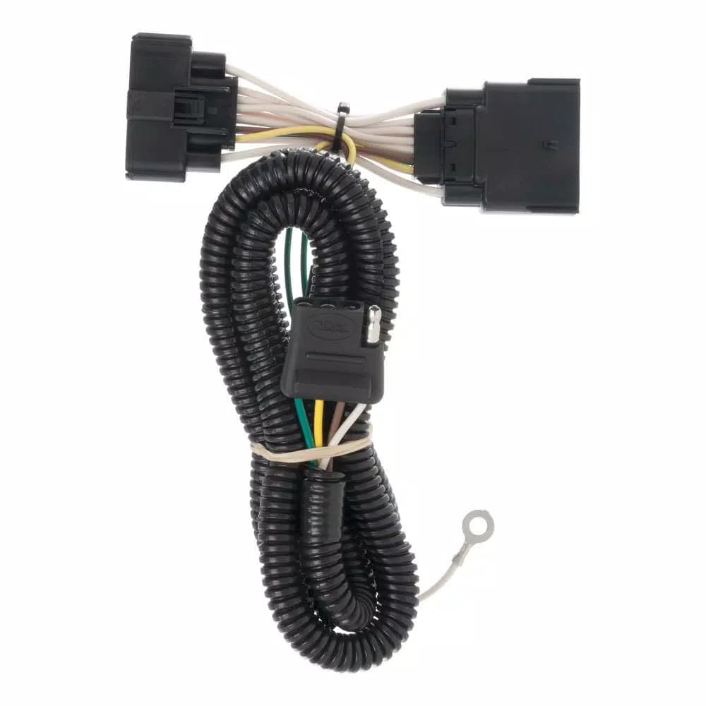 CURT Custom Vehicle-Trailer Wiring Harness for Ford Explorer, 4-Way Flat T-Connector