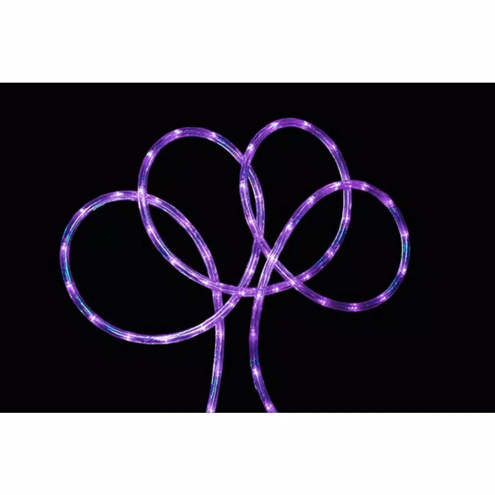 Northlight 18 ft. Purple LED Rope Lights for Indoor and Outdoor Use