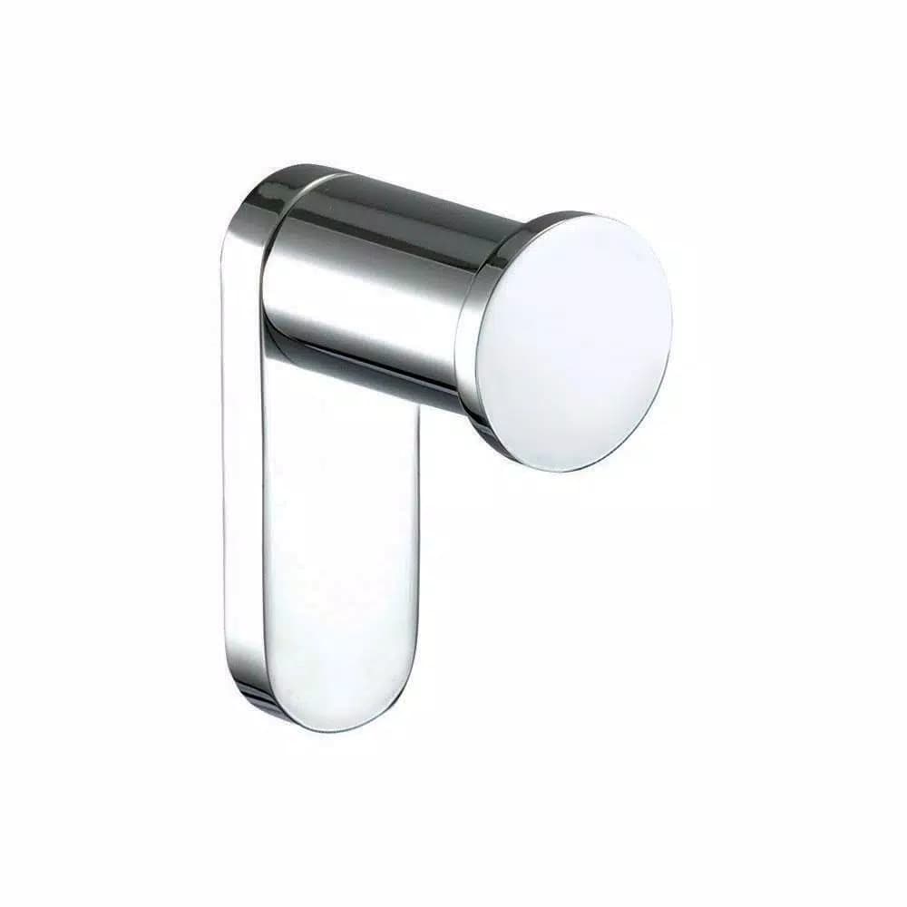 MODONA Oval Single Robe and Towel Hook, Polished Chrome