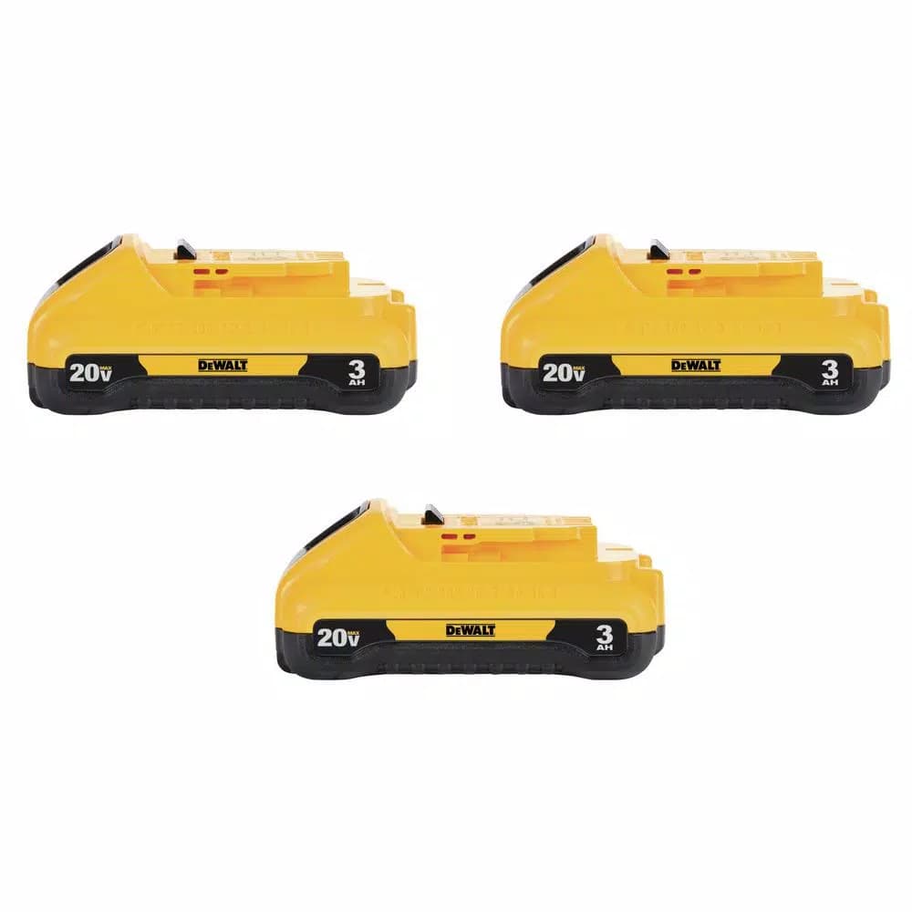DEWALT 20V MAX 3.0Ah Lithium-Ion Battery Pack, 3-Pack (DCB230)